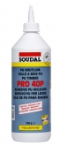 PU lepidlo PRO 40P Soudal - polyuretan, napěňuje
