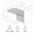 IT1007170602 Výsuv.odpadkový 2koš s úchyty dvířek 2x27l K60 šedý