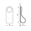 SIRO 14405 SM8317-70/LS7 GL76 M Kožená úchytka