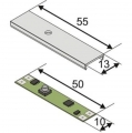 IT3204008120 Vyp.a stmívač do lišt MECHANICKÝ 50x10mm 24W 12VDC