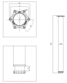 Noha stolová kulatá 820/60 mm