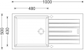 Dřez Perfecto 1000 Titanium  (72)  3,5