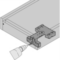 BL T65.1000.02 Vrtací šablona pro TANDEM/MOVENTO plast/ocel