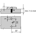 BL 173L8130 Podložka kříž Euro 11,5mm