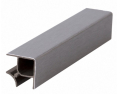 Roh 90 stupňů k soklu 100mm broušený hliník