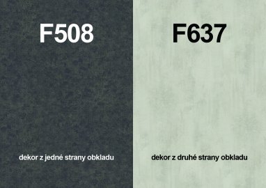 Zástěna F508 ST10/ F637 ST16 4100/640/9,2