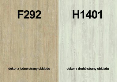 Zástěna F292 ST9/H1401 ST22 4100/640/9,2