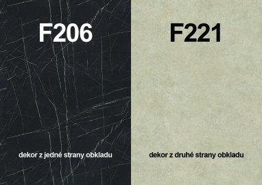 Zástěna F206 ST9/F221 ST87 4100/640/9,2