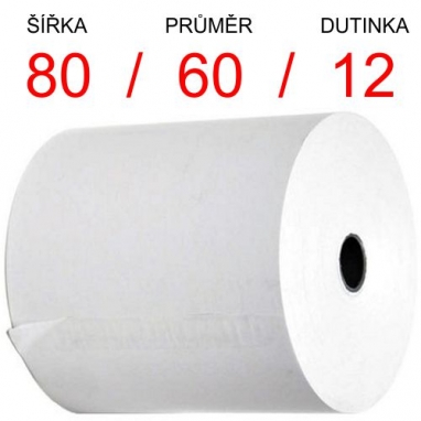 Kotouček pokladní 80/60/12mm TERMO