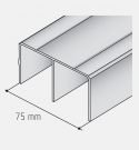 Horní profil S05 černá RAL 9005
