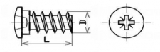 Eurošroub 6,3x13/9 půlkulatý křížový