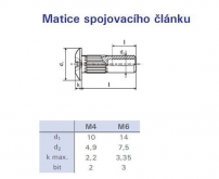 Matice spoj. článku ZB M6x30