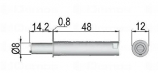 K-PUSH krátký s magnetem s adaptérem