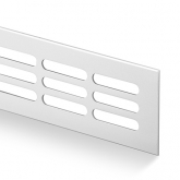 Větrací mřížka šířka 130 mm přírodní elox