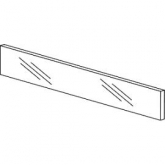 BL ZE7V482G Přední zásuvkový prvek nízký, sklo KB 600mm