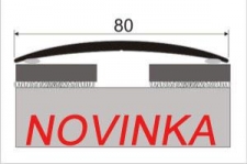 Přechodový profil 80 mm - oblý (samolepící, fóliovaný)